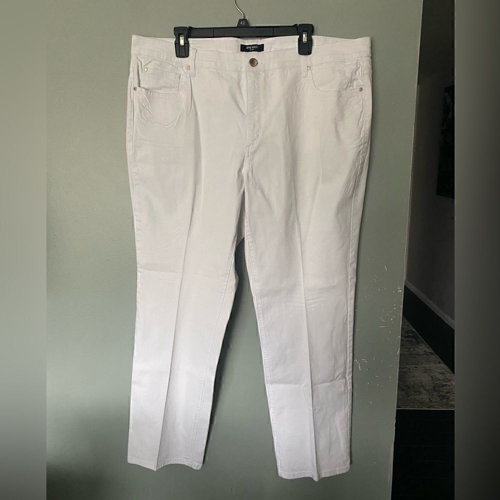 Nine West White Straight leg Size 20W denim jeans